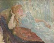 Berthe Morisot Liegendes Madchen painting